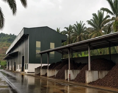 Palm oil EFB pellet production line for palm waste biomass boiler fuel pellets