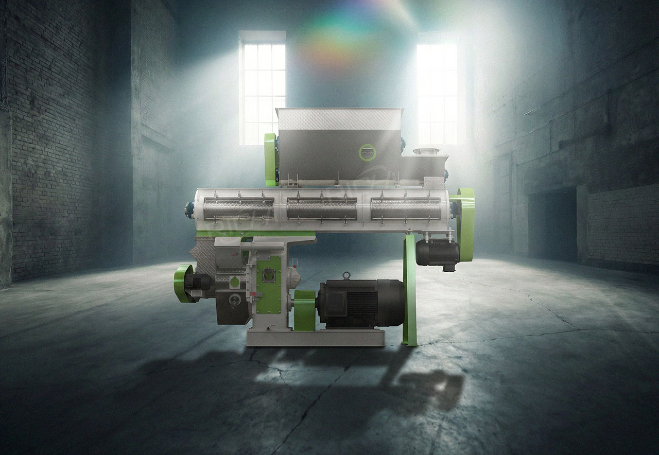 Alfalfa pelleting equipment