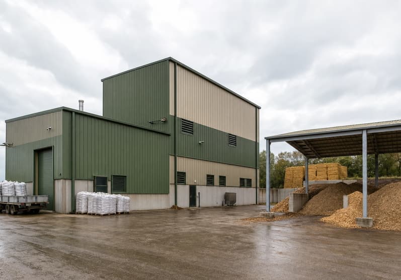Applications in biomass fuel factory