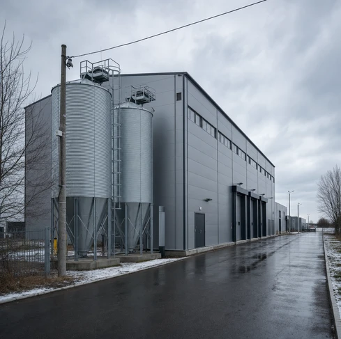 A mixed line for sinking fish and pet feed with a capacity of 4T/H in Poland
