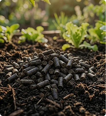 organic fertilizer pellets made from chicken manure