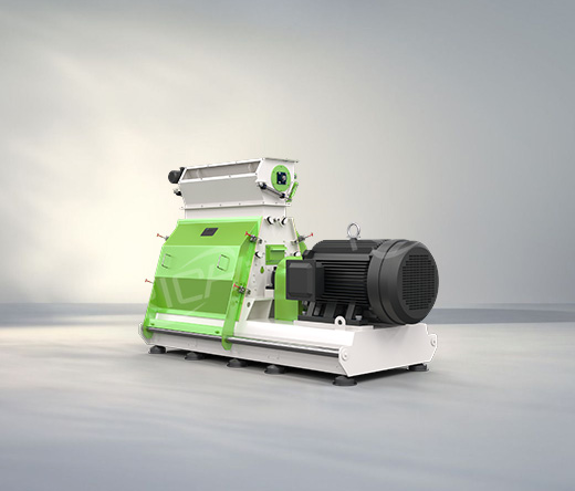 Hammer mill for chicken manure pellets