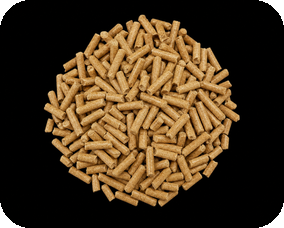 High quality log wood pellets